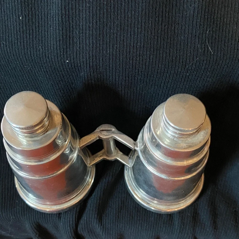Vintage Miniature Binoculars Double Flask
